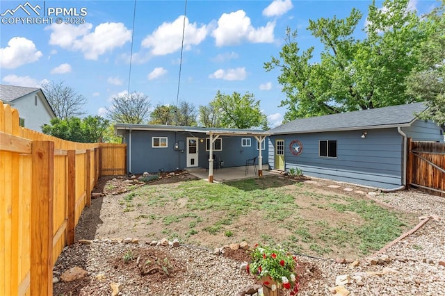 2321 N Meade Ave, Colorado Springs, CO 80907 - rear view of property with a patio and a fenced backyard
