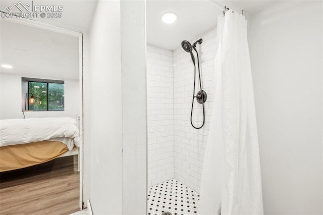 817 W Kiowa St, Colorado Springs, CO 80905 - ensuite bathroom featuring a stall shower and recessed lighting