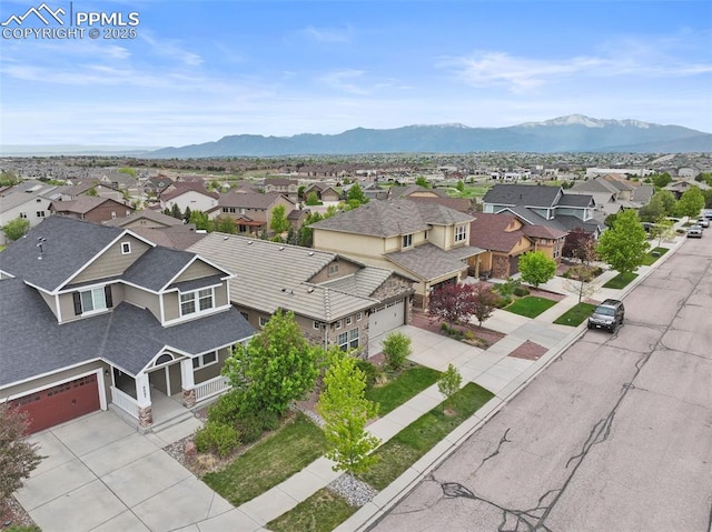 8059 Cinnamon Ct, Colorado Springs, CO 80927 - aerial perspective of suburban area featuring a mountainous background