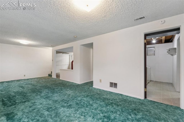 4139 Morley Cir, Colorado Springs, CO 80916 - below grade area featuring carpet and a textured ceiling