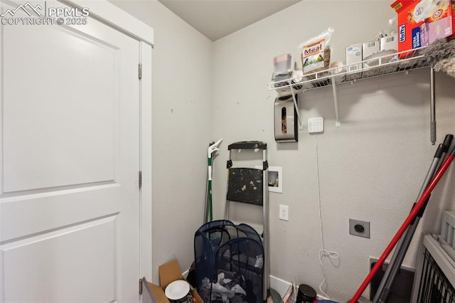 10442 Beckham St, Peyton, CO 80831 - washroom with hookup for a washing machine and electric dryer hookup