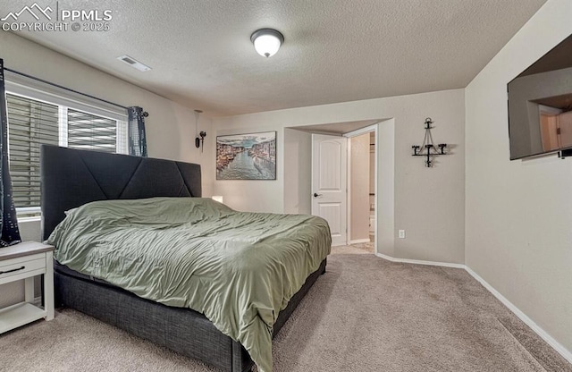 8055 Mount Hayden Dr, Colorado Springs, CO 80924 - bedroom with a textured ceiling and carpet floors