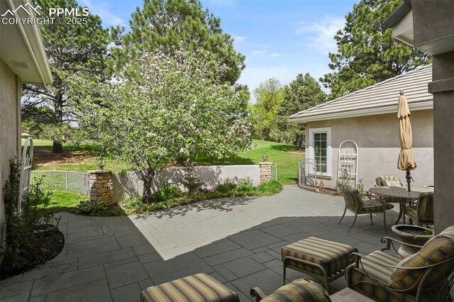 3479 Hill Cir, Colorado Springs, CO 80904 - view of patio / terrace featuring outdoor dining space
