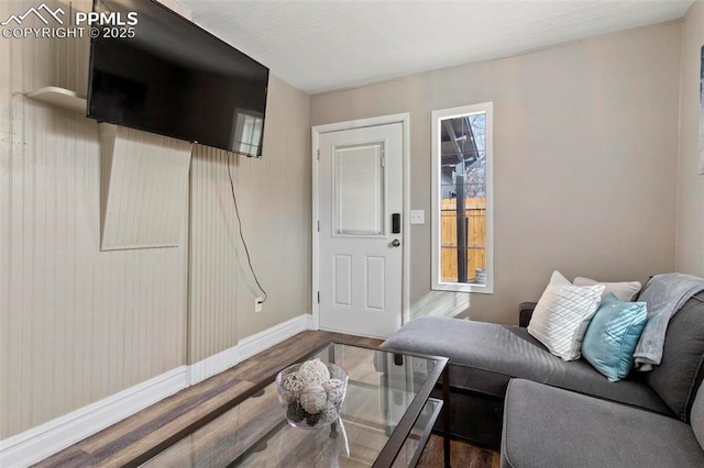 1807 W Colorado Ave, Colorado Springs, CO 80904 - living room with wood finished floors and baseboards