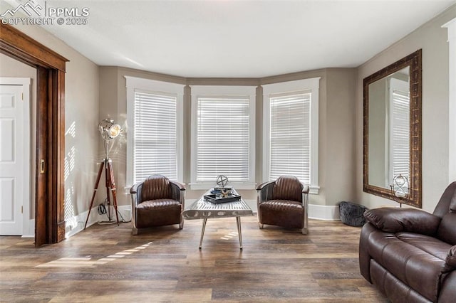1807 W Colorado Ave, Colorado Springs, CO 80904 - sitting room featuring wood finished floors and baseboards