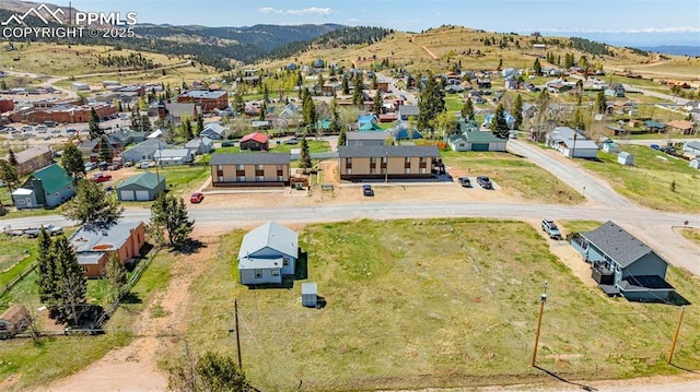 133 W Golden Ave, Cripple Creek, CO 80813 - aerial perspective of suburban area featuring a mountain backdrop