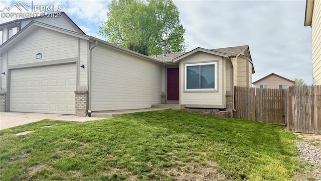 5185 Balsam St, Colorado Springs, CO 80923 - single story home with an attached garage, entry steps, and concrete driveway