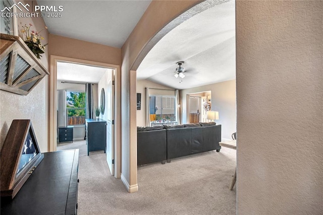 6728 Gelbvieh Rd, Peyton, CO 80831 - hallway with arched walkways