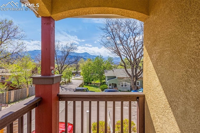 321 Graceland Grv, Colorado Springs, CO 80904 - balcony with a mountain view