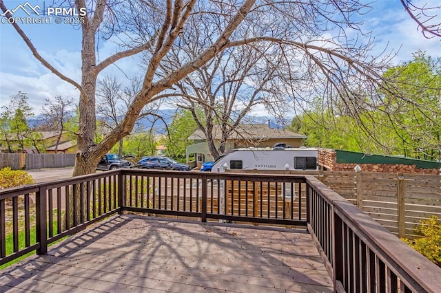 321 Graceland Grv, Colorado Springs, CO 80904 - view of wooden deck