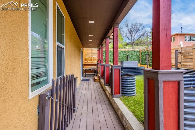 321 Graceland Grv, Colorado Springs, CO 80904 - view of wooden porch