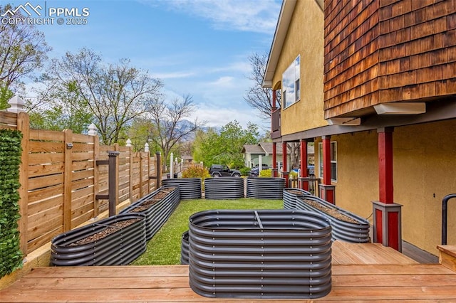 321 Graceland Grv, Colorado Springs, CO 80904 - view of wooden deck