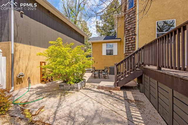 321 Graceland Grv, Colorado Springs, CO 80904 - view of patio with central air condition unit