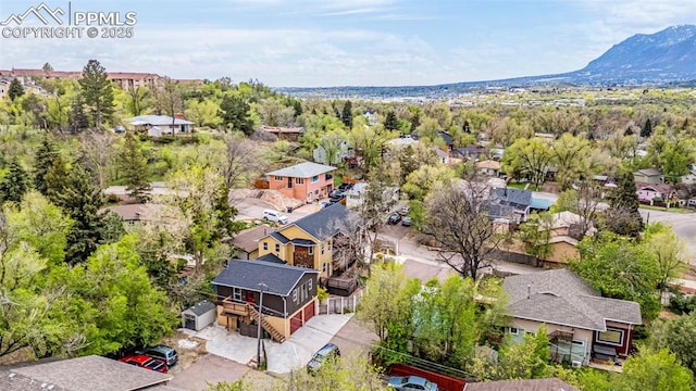 321 Graceland Grv, Colorado Springs, CO 80904 - aerial view of residential area with mountains