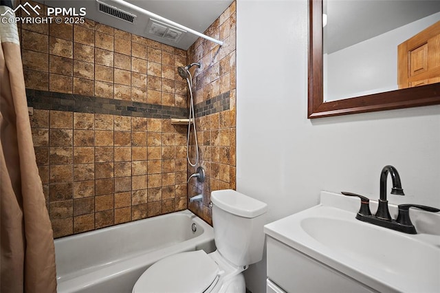1515 W Boulder St, Colorado Springs, CO 80904 - full bath with shower / bath combo, toilet, and vanity