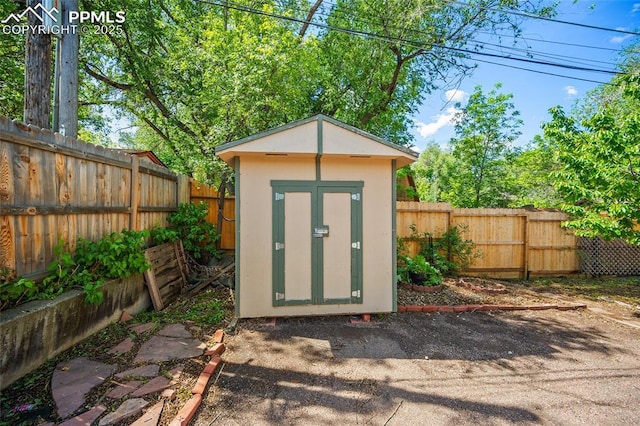 1515 W Boulder St, Colorado Springs, CO 80904 - view of shed featuring a fenced backyard
