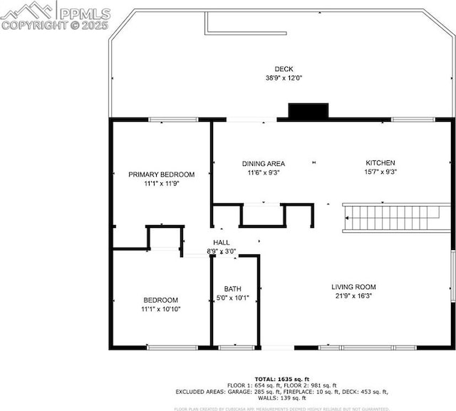 1515 W Boulder St, Colorado Springs, CO 80904 - home floor plan