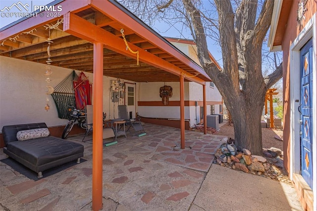 2115 Rangeview Dr, Pueblo, CO 81008 - view of patio / terrace featuring central air condition unit