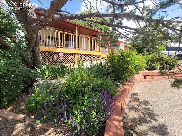 2115 Rangeview Dr, Pueblo, CO 81008 - view of yard featuring a deck