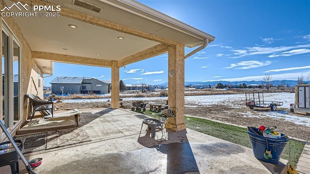 971 S Los Charros Dr, Pueblo West, CO 81007 - view of patio featuring a mountain view