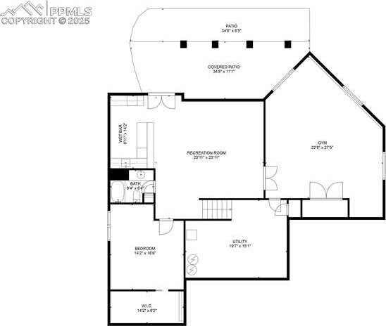 14745 Millhaven Pl, Colorado Springs, CO 80908 - floor plan / room layout