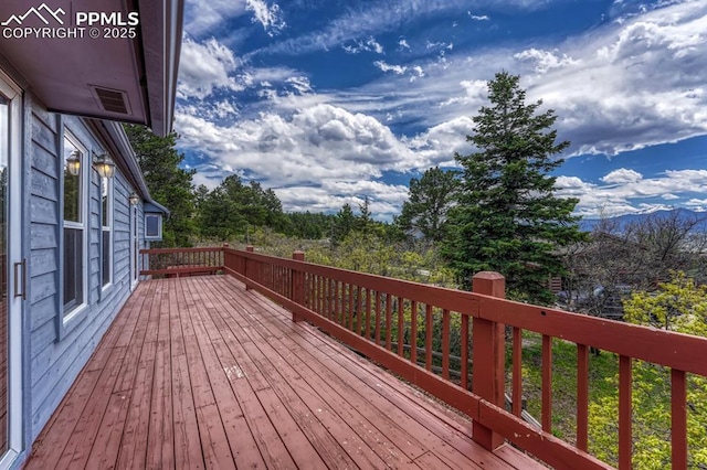 17580 Chipped Arrow Way, Monument, CO 80132 - view of wooden deck