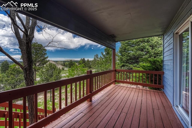 17580 Chipped Arrow Way, Monument, CO 80132 - view of wooden deck
