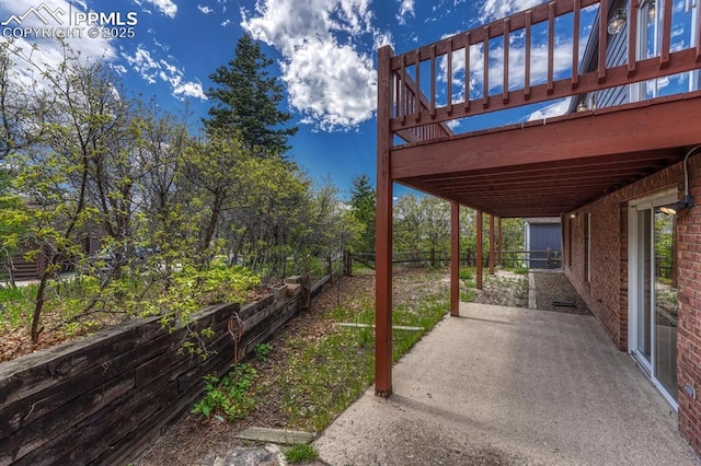 17580 Chipped Arrow Way, Monument, CO 80132 - view of patio / terrace with a deck