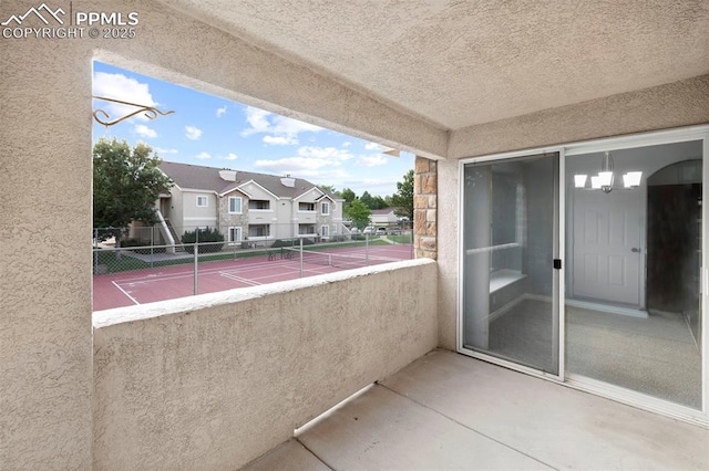 3730 Penny Pt Unit G, Colorado Springs, CO 80906 - balcony featuring a residential view