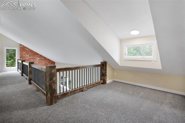 595 Wintery Cir, Colorado Springs, CO 80919 - bonus room with carpet, healthy amount of natural light, lofted ceiling, and baseboards