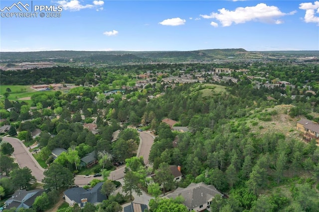 595 Wintery Cir, Colorado Springs, CO 80919 - aerial overview of property's location featuring nearby suburban area