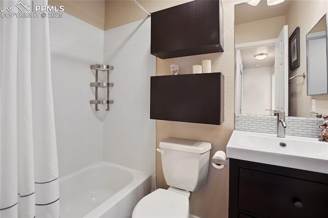 7833 Bengali Ln, Colorado Springs, CO 80923 - bathroom with toilet, vanity, and shower / tub combo