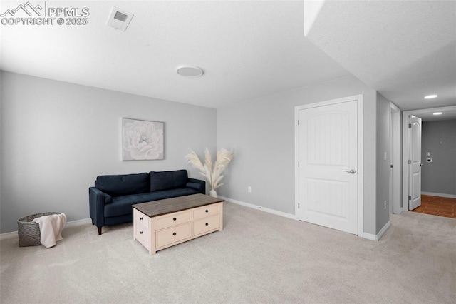 7856 Calabash Rd, Colorado Springs, CO 80908 - sitting room featuring light carpet and baseboards