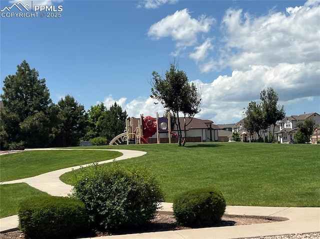 7856 Calabash Rd, Colorado Springs, CO 80908 - view of property's community with a yard and a residential view