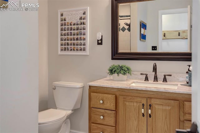417 W Columbine Ave, Woodland Park, CO 80863 - bathroom featuring toilet and vanity