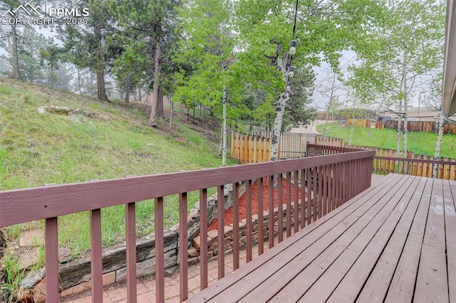 417 W Columbine Ave, Woodland Park, CO 80863 - view of wooden terrace