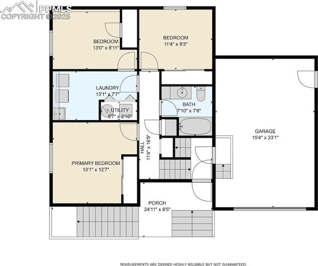 417 W Columbine Ave, Woodland Park, CO 80863 - floor plan / room layout