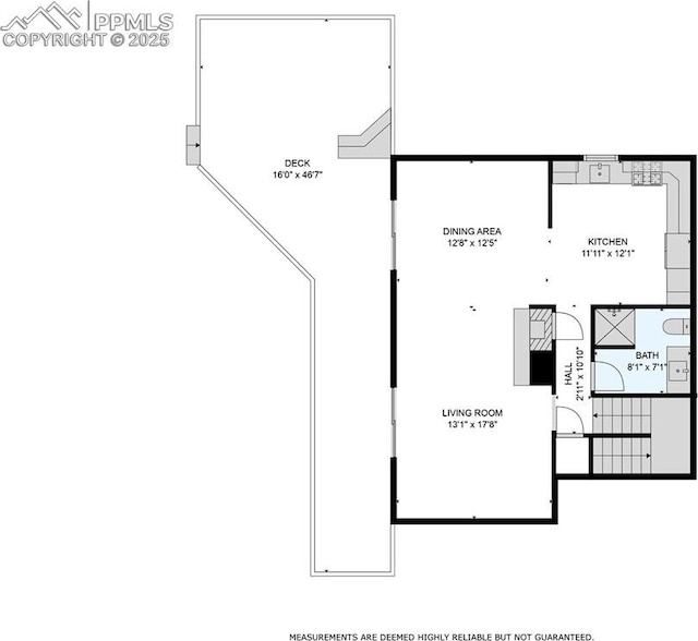 417 W Columbine Ave, Woodland Park, CO 80863 - floor plan / room layout
