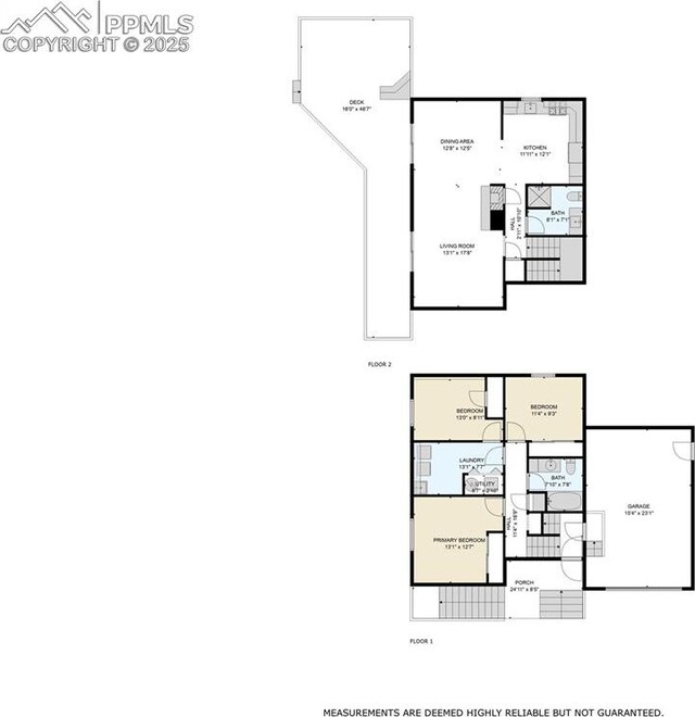 417 W Columbine Ave, Woodland Park, CO 80863 - floor plan / room layout