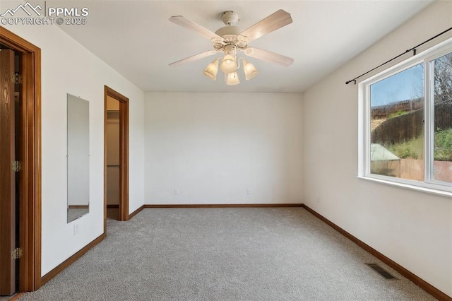 5630 Almont Ave, Colorado Springs, CO 80911 - unfurnished bedroom featuring carpet flooring, baseboards, and ceiling fan