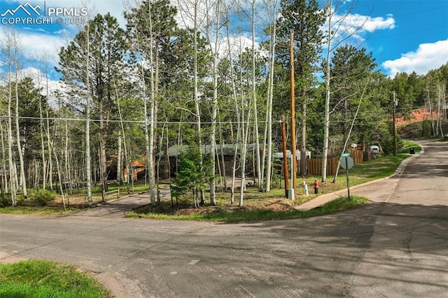 1015 Lafayette Ave, Woodland Park, CO 80863 - view of asphalt road with traffic signs