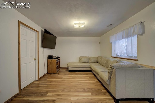 6938 Big Timber Dr, Colorado Springs, CO 80923 - living area with light wood-style flooring and baseboards