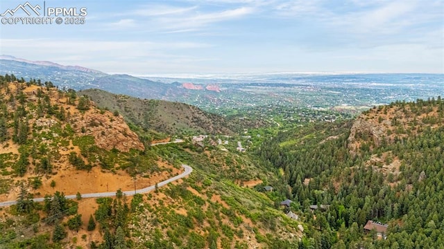 4775 Neeper Valley Rd, Manitou Springs, CO 80829 - mountain view with a heavily wooded area
