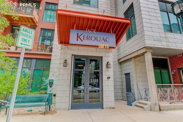 3100 Huron St Unit 4N, Denver, CO 80202 - view of exterior entry featuring french doors