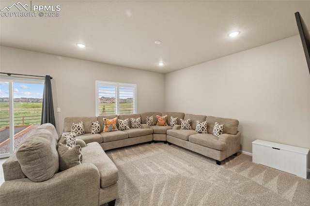 10552 Summer Ridge Dr, Peyton, CO 80831 - living room with recessed lighting and carpet floors