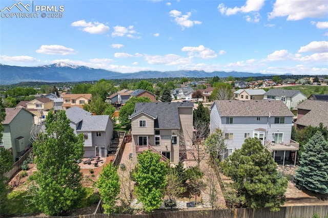 2280 Lisa Dr, Colorado Springs, CO 80915 - aerial view of residential area featuring a mountainous background