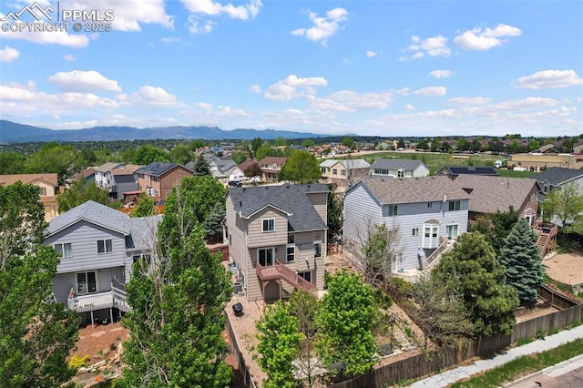 2280 Lisa Dr, Colorado Springs, CO 80915 - aerial perspective of suburban area with mountains