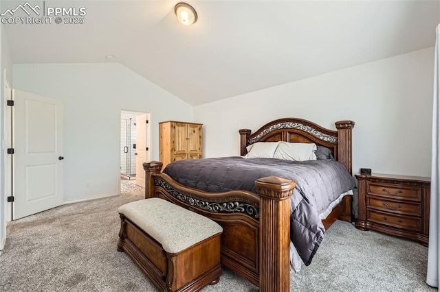 2513 Cinnabar Rd, Colorado Springs, CO 80921 - carpeted bedroom featuring vaulted ceiling