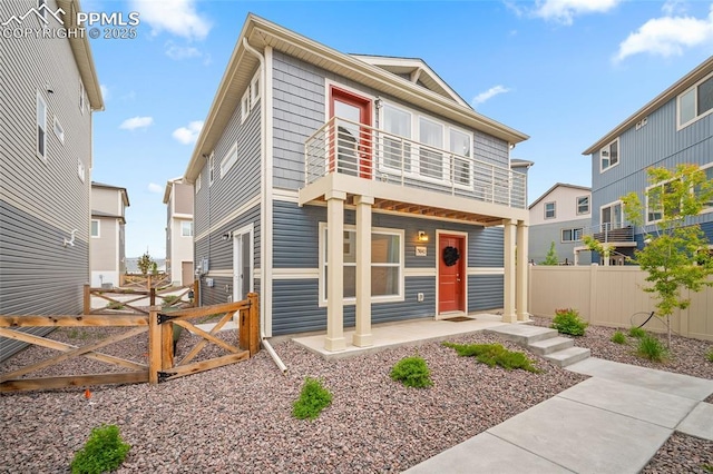5840 Thurless Ln, Colorado Springs, CO 80927 - view of front of property featuring a porch and a balcony