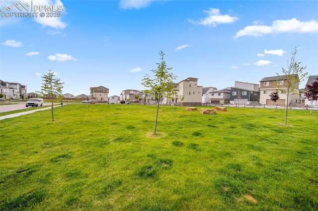 5840 Thurless Ln, Colorado Springs, CO 80927 - view of green lawn featuring a residential view